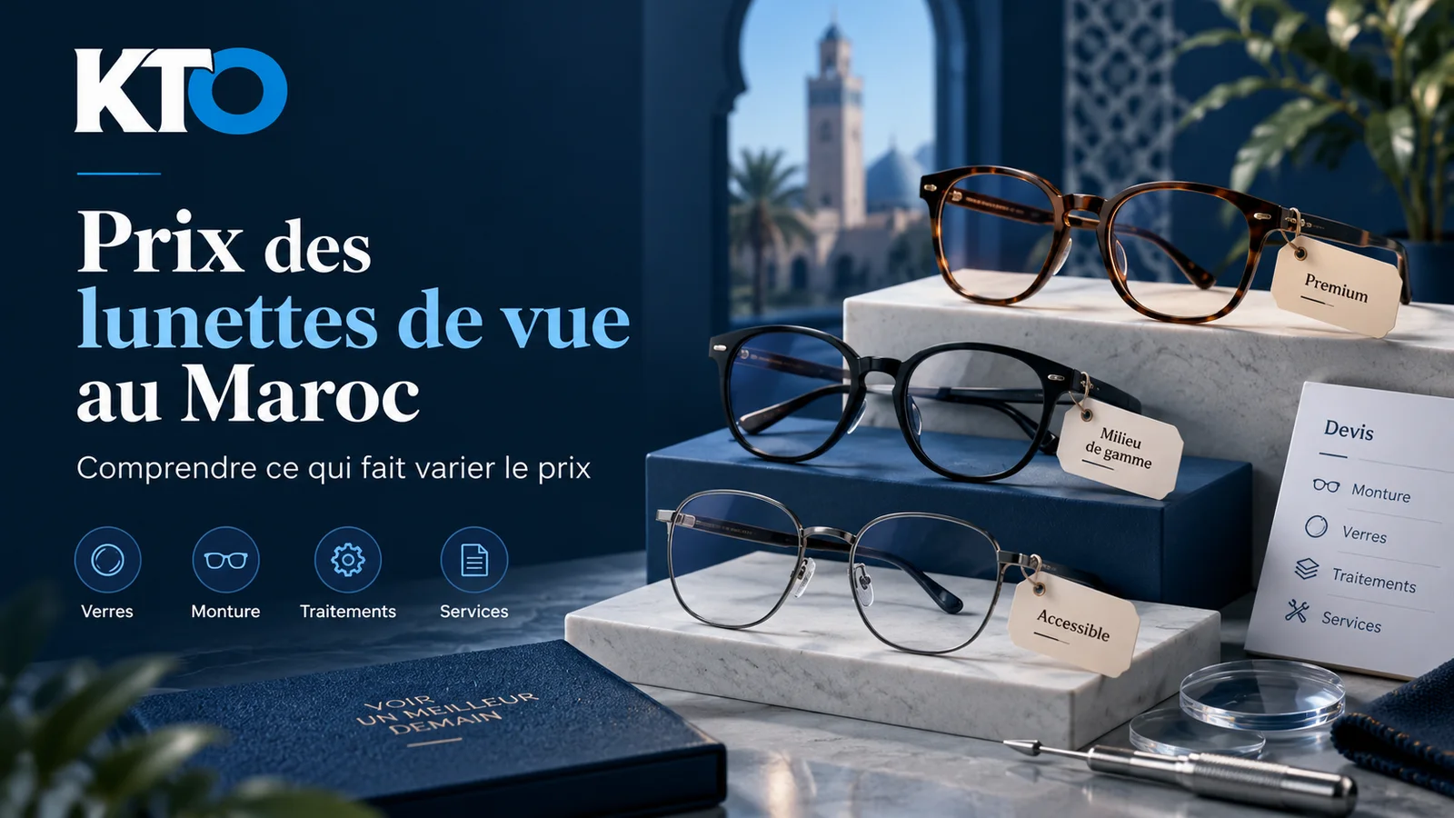 Prix des lunettes de vue au Maroc — guide complet